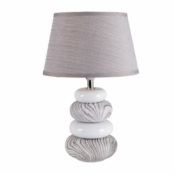 Näve 3179316 Tischleuchte E14 40 W LED Grau, Weiß