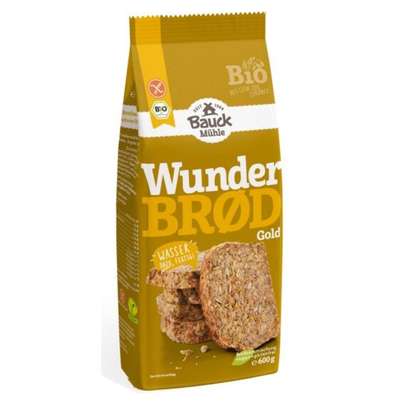 Bauck Mühle Wunderbrød Gold Bio glutenfrei 600g
