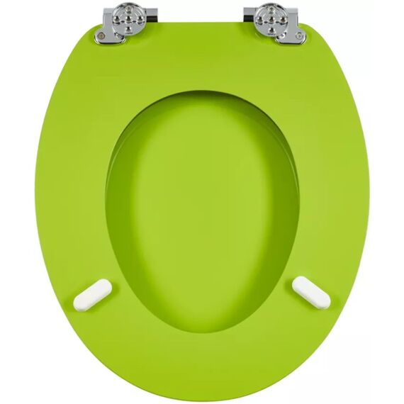Diaqua Paris Harter Toilettensitz MDF-Platten, Kunststoff, Metall Mehrfarbig, Chrom, 3 image