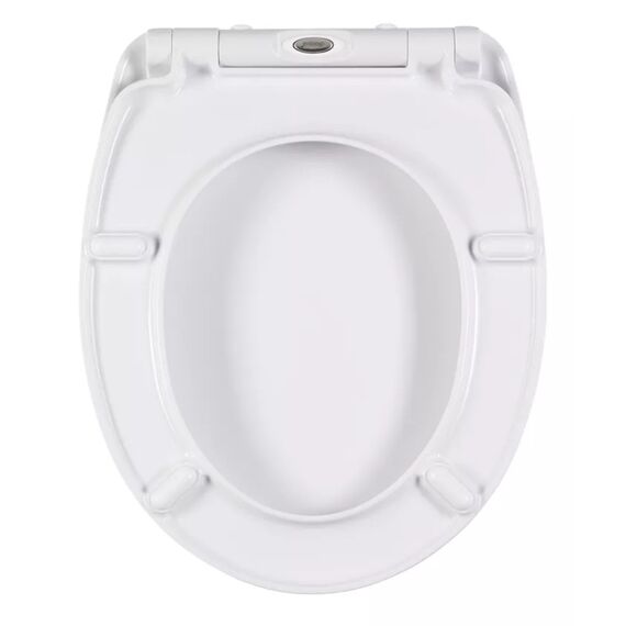 Diaqua Zen Rock Harter Toilettensitz Metall, Kunststoff, Thermoset Gemischte Farben, Weiß, 4 image