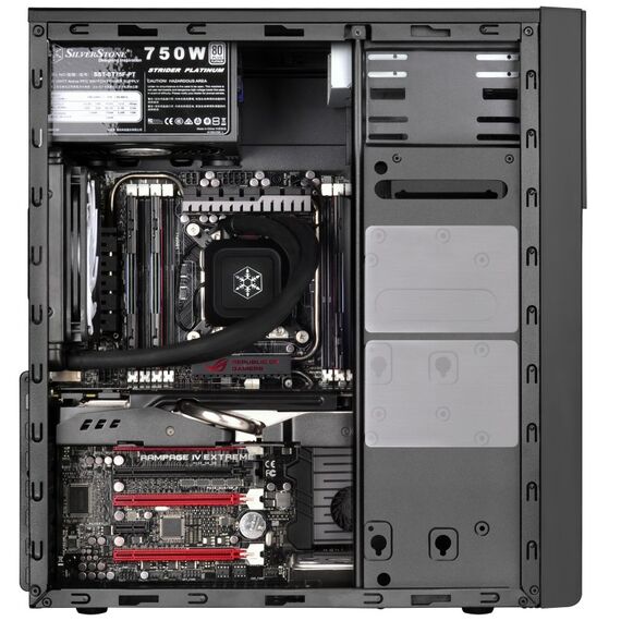 Silverstone PS13 Mini Tower Schwarz, 6 image
