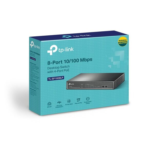 TP-Link 8-Port 10/100Mbit/s-Desktop-Switch mit 4 PoE-Ports, 2 image