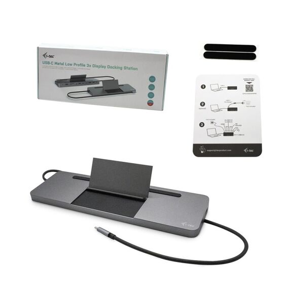 i-tec Metal USB-C Ergonomic 4K 3x Display Docking Station + Power Delivery 85 W, 8 image