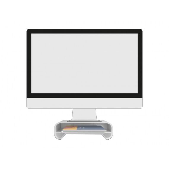 DeLOCK Monitorständer mit Schublade weiß, 2 image