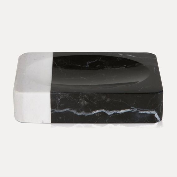 MÖVE Black & White Seifenhalter Weiß, Schwarz