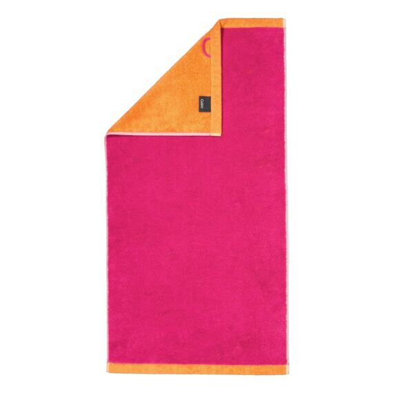 Cawö Handtuch Lifestyle Splash 50 x 100 cm, Pink/Mandarine