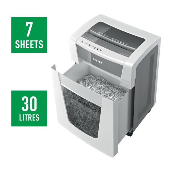 Leitz IQ Office Pro P5+ Aktenvernichter Mikrogeschnittene Zerkleinerung 23 cm Weiß, 3 image