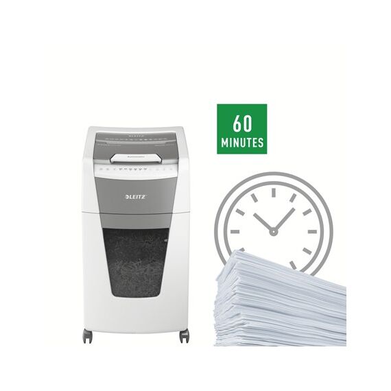 Leitz Automatischer Aktenvernichter Partikelschnitt-Zerkleinerung 55 dB 22 cm Weiß, 7 image