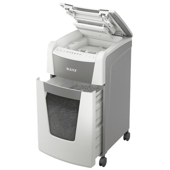 Leitz IQ Autofeed 300 Aktenvernichter Mikrogeschnittene Zerkleinerung 55 dB 22 cm Weiß, 9 image