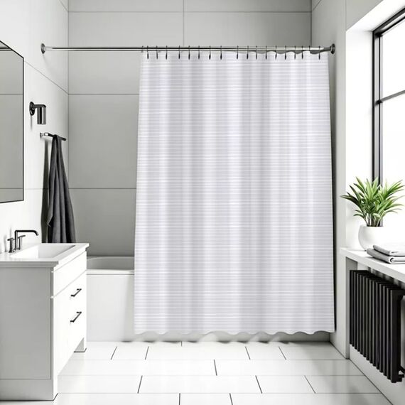 Diaqua Linea Duschvorhang Textil, Stoff, Kunststoff, Polyester, Polypropylen (PP) Transparent, 2 image