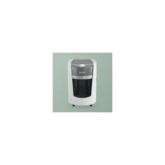 Leitz IQ OptiMax Small Office 350 Aktenvernichter Mikrogeschnittene Zerkleinerung 22,3 cm Grau, Weiß, 3 image