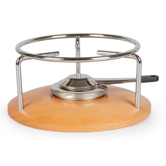 Stöckli Fondue-Set Säntis Classic Alp 22 2,4 l Silber, Weiß, Holz 5 Person(en), 4 image