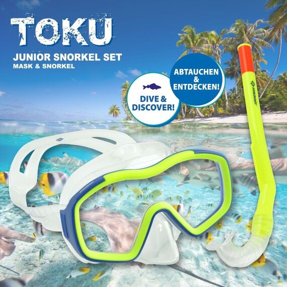 Schildkröt Funsports 940015 Tauchermaske Polycarbonat Blau, Grün, Rot Kind, 2 image