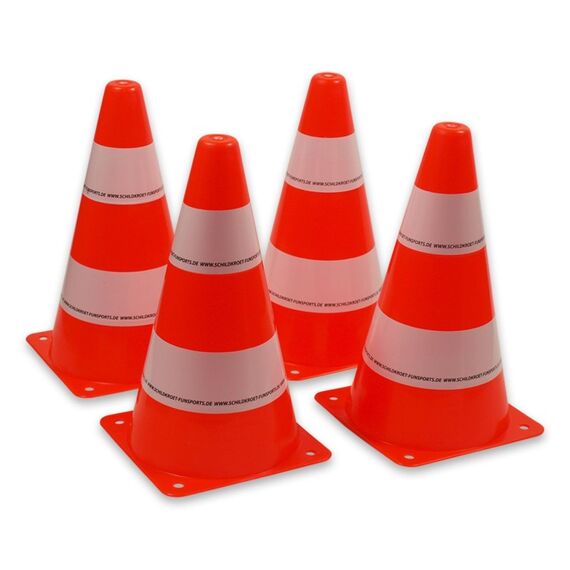 Schildkröt Funsports 970134 Verkehrspylone/-fass Verkehrskegel Weiß, Orange 4 Stück(e)