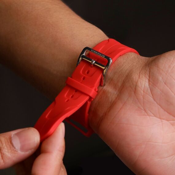 Vonmählen AWS00170 Intelligentes tragbares Accessoire Band Rot Silikon, 6 image
