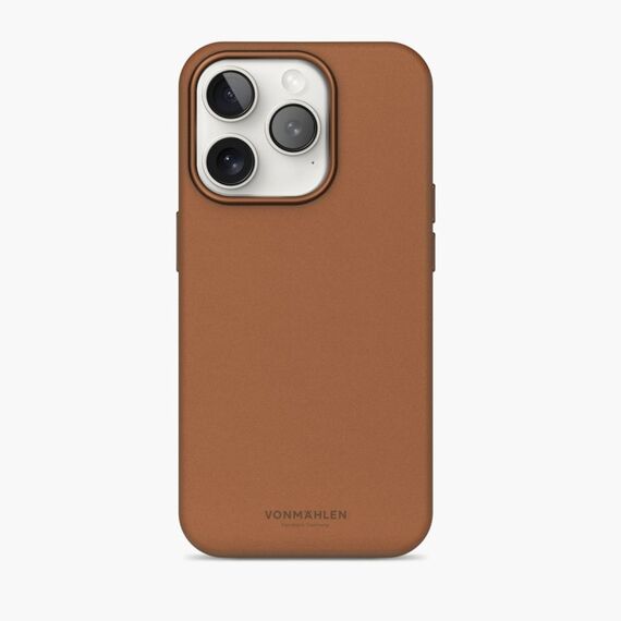 Vonmählen Like Leather Case Handy-Schutzhülle 16 cm (6.3") Cover Braun, Farbe: Braun