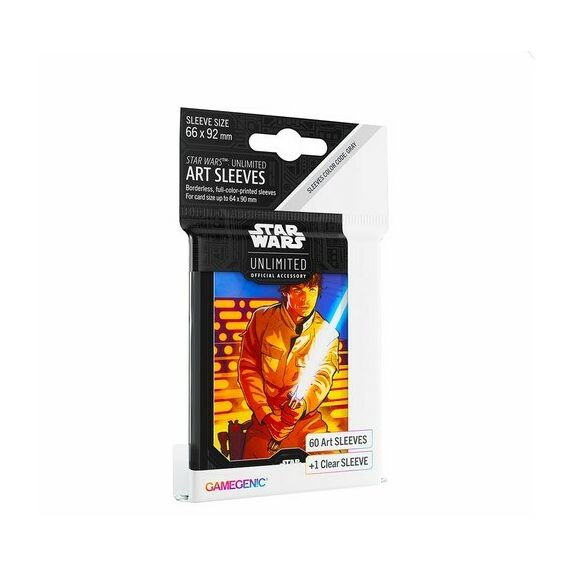 Asmodee Star Wars: Unlimited Art Sleeves - Luke Skywalker Kartenschutzhülle