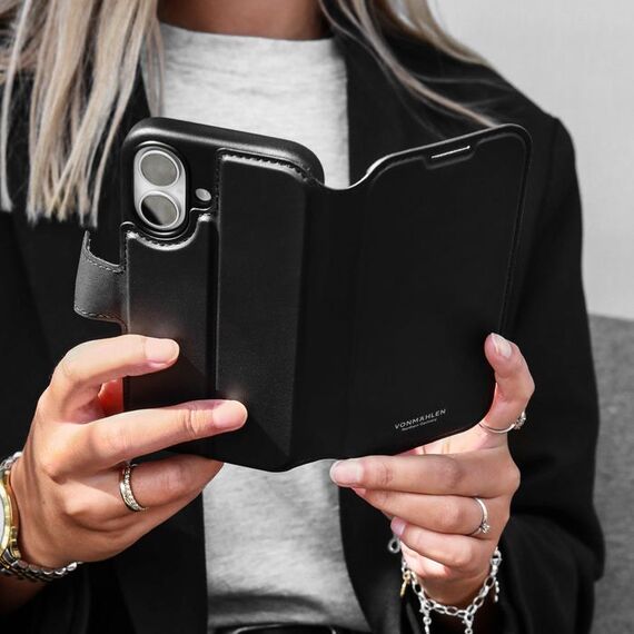 Vonmählen Vegan Leather Folio Handy-Schutzhülle 16 cm (6.3") Schwarz, 2 image