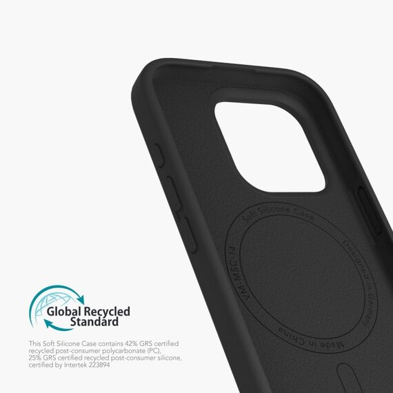 Vonmählen Soft Silicone Case Handy-Schutzhülle 16 cm (6.3") Cover Schwarz, Farbe: Schwarz, 4 image