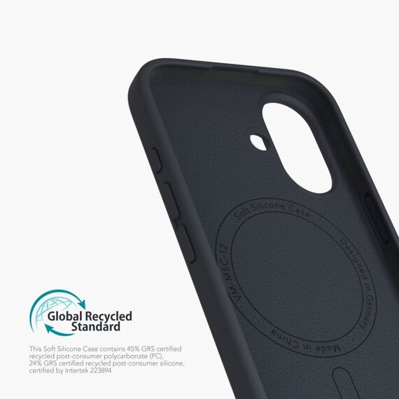 Vonmählen Soft Silicone Case Handy-Schutzhülle 17 cm (6.7") Cover Navy, Farbe: Navy, 4 image
