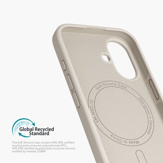 Vonmählen Soft Silicone Case Handy-Schutzhülle 17 cm (6.7") Cover Cremefarben, Farbe: Cremefarben, 4 image