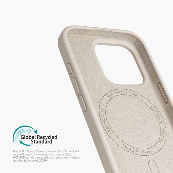 Vonmählen Soft Silicone Case Handy-Schutzhülle 17,5 cm (6.9") Cover Cremefarben, Farbe: Cremefarben, 4 image