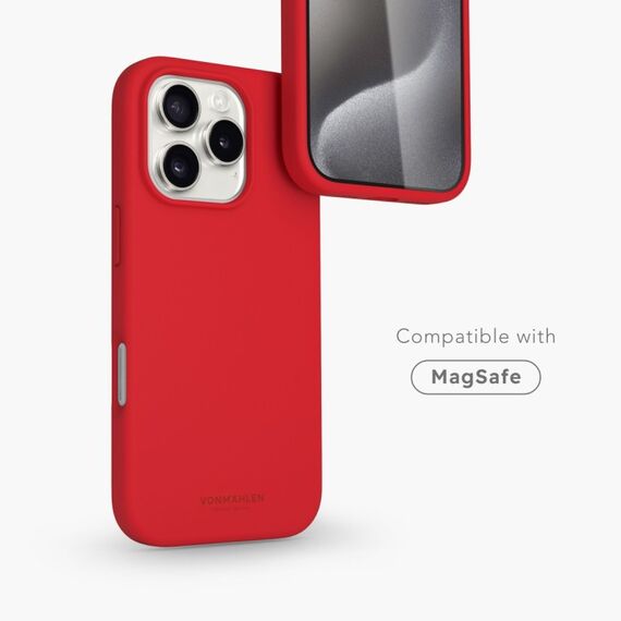 Vonmählen Soft Silicone Case Handy-Schutzhülle 17,5 cm (6.9") Cover Rot, Farbe: Rot, 2 image