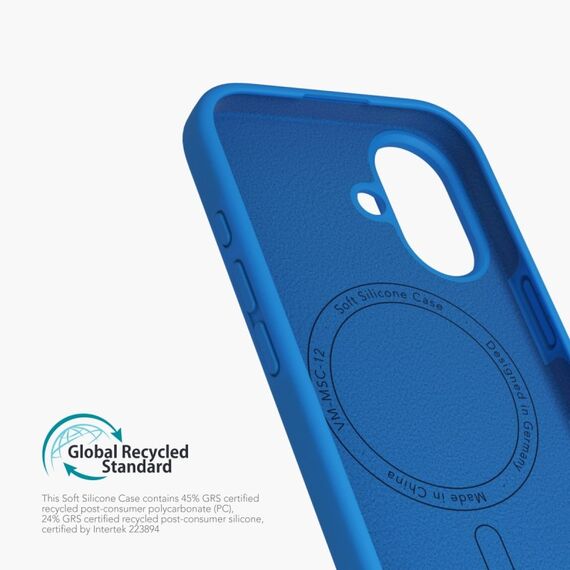 Vonmählen Soft Silicone Case Handy-Schutzhülle 15,5 cm (6.1") Cover Blau, Farbe: Blau, 4 image