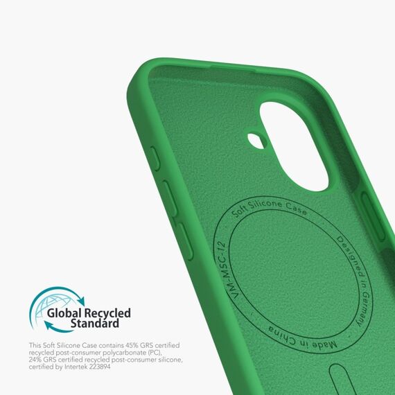 Vonmählen Soft Silicone Case Handy-Schutzhülle 15,5 cm (6.1") Cover Grün, Farbe: Grün, 4 image