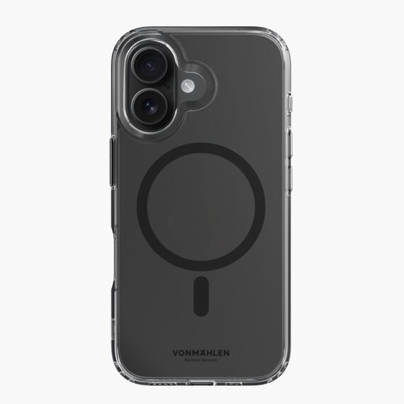 Vonmählen Transparent Case Handy-Schutzhülle 17 cm (6.7") Cover Schwarz, Transparent, Farbe: Schwarz, Transparent