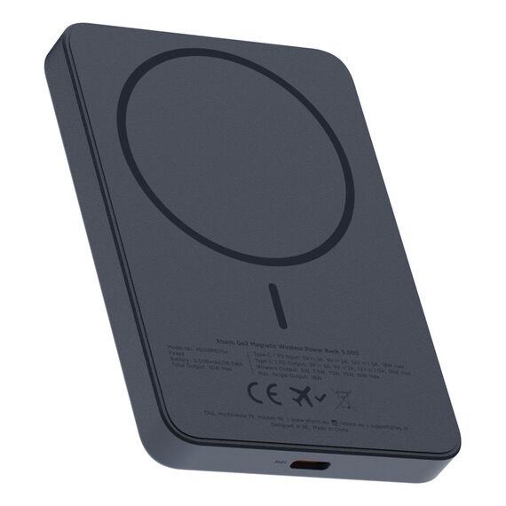 Xtorm XG2WPE059 Powerbank Lithium Polymer (LiPo) 5000 mAh Kabelloses Aufladen Blau, Farbe: Blau