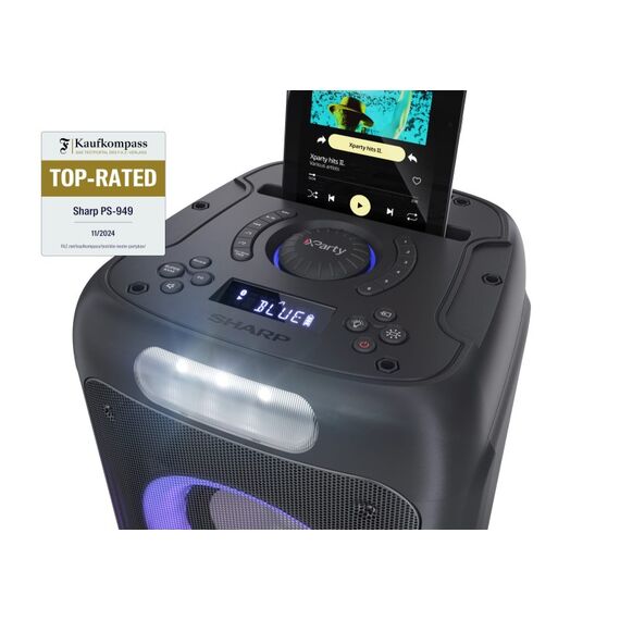 Sharp PS-949 Tragbarer-/Partylautsprecher Schwarz, 3 image
