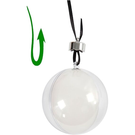 Creativ Company 52142 Christbaumschmuck Kugel-Weihnachtsschmuck Acryl Transparent 8 Stück(e), 3 image
