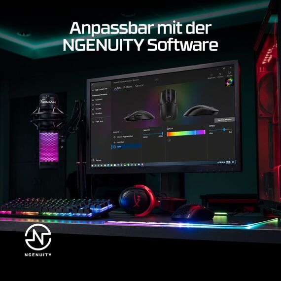HyperX Pulsefire Haste 2 – Wireless-Gaming-Maus (Weiß)