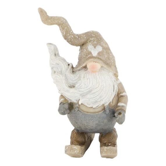 CHALET 600-123943 Dekorative Statue & Figur Natürlich/Natur, Weiß