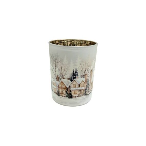CHALET 620-DF251016 Kerzenständer Glas Mehrfarbig, Farbe: Mehrfarbig