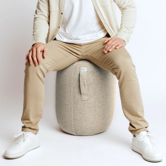VLUV KAPSUL STOV Sitting ball Kies, Farbe: Kies, 4 image