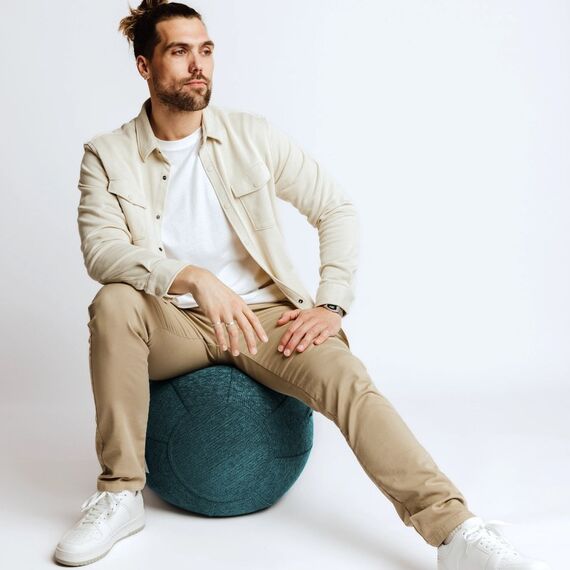 VLUV KAPSUL STOV Sitting ball Türkis, Farbe: Türkis, 4 image