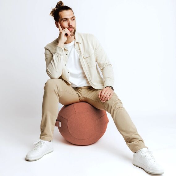 VLUV KAPSUL SOVA Sitting ball Pink, Farbe: Pink, 4 image