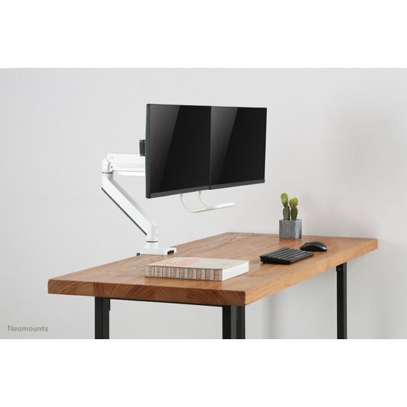 Neomounts NM-D775DXWHITE Monitorarm 10-32" - Gasfeder - Topfix - 180°-Stopp, Farbe: Weiß, 10 image