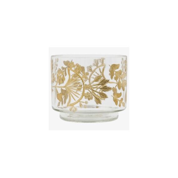 House Doctor 208342014 Kerzenständer Transparent, Gold