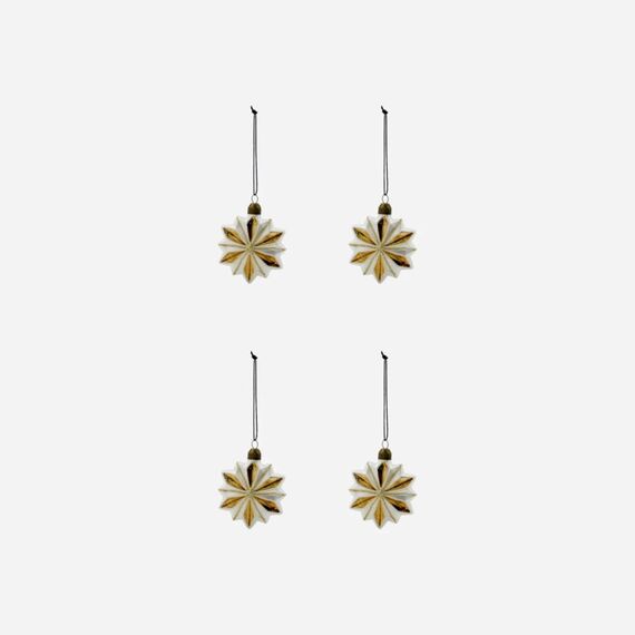 House Doctor 900001893 Christbaumschmuck Weihnachtlicher Sternenschmuck Gold