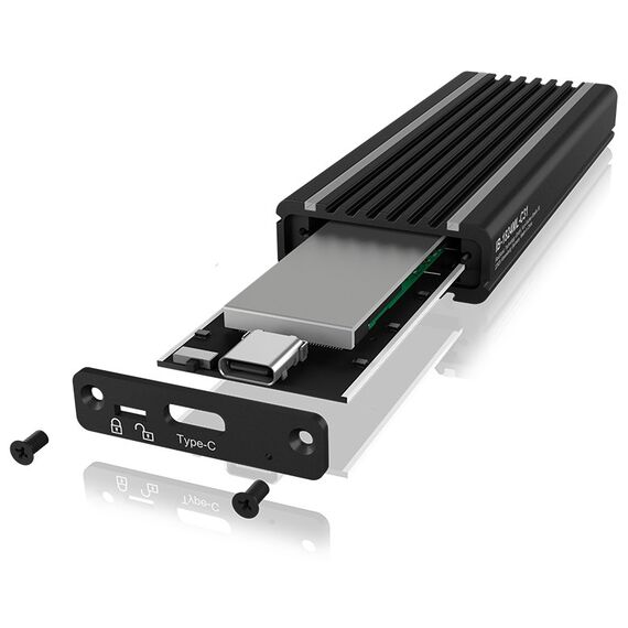 ICY BOX IB-1824ML-C31, Type-C® USB 3.2 Gen 2 zu PCIe NVMe M.2 2230/2242/2260/2280 SSD Gehäuse, Beleuchtung mit Farbwechsel, 8 image