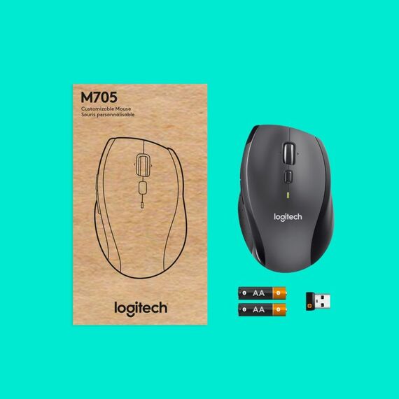 Logitech Marathon M705 Maus Büro Rechts RF Wireless Optisch 1000 DPI, 8 image