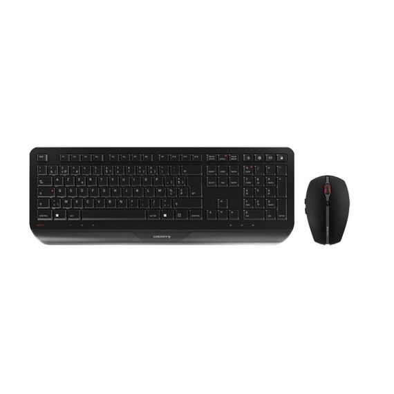 CHERRY Gentix Desktop Tastatur Maus enthalten Büro RF Wireless Schweiz Schwarz