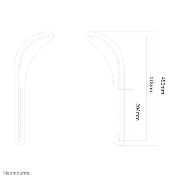 Neomounts NM-USP100BLACK Sonos Soundbar-Halterung - max 15 kg - Bildschirm-Installation, 2 image