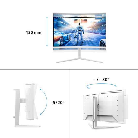 Philips Evnia 5000 32M2C5501/00 Computerbildschirm 80 cm (31.5") 2560 x 1440 Pixel Quad HD LCD Weiß, 3 image