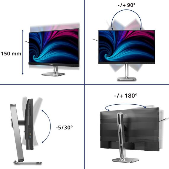 Philips 6000 series 27B2U6903/00 Computerbildschirm 68,6 cm (27") 3840 x 2160 Pixel 4K Ultra HD LED Anthrazit, 3 image