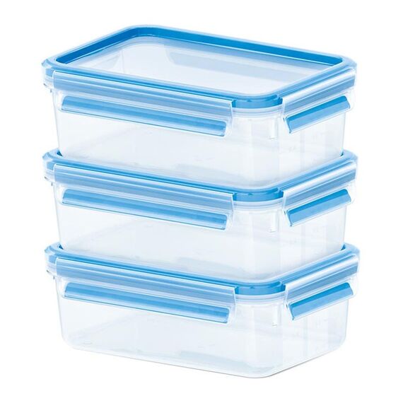 EMSA CLIP & CLOSE Frischhaltedosen 3er Set, 3 x 1,0 l 508558, 2 image
