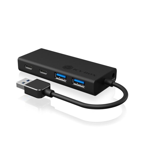 ICY BOX IB-HUB1426-U3, USB 3.2 Gen 1 Hub Type-A zu 2x Type-C® und 2x Type-A USB Anschlüssen, 2 image